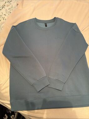 Lazy pants crew neck dusty blue